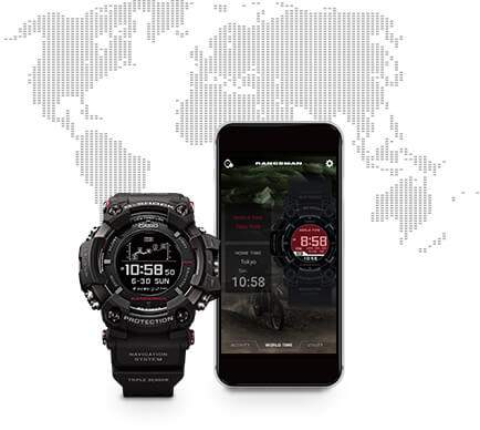 Революционные ударопрочные часы из серии G-Shock Rangeman в исполнении премиум-класса с использованием сапфирового стекла и керамики.